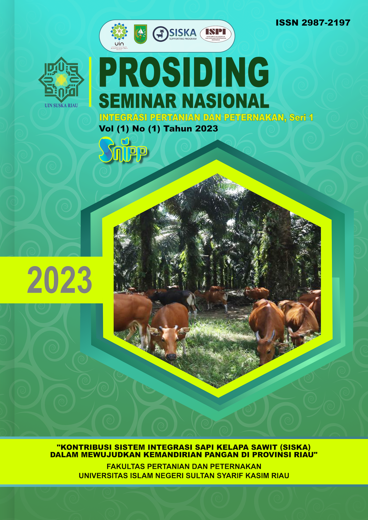 					Lihat Vol 1 No 1 (2023): Prosiding Seminar Nasional Integrasi Pertanian dan Peternakan
				